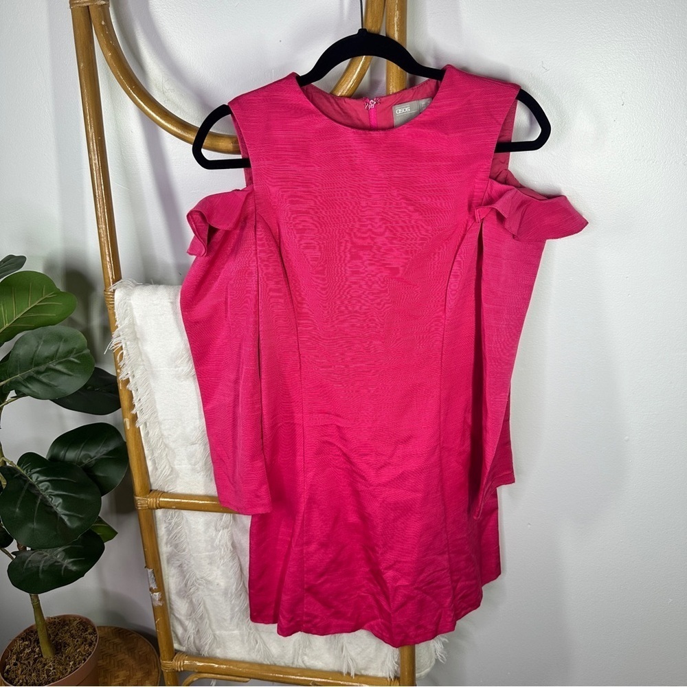 ASOS Hot Pink Shift Dress sz 6